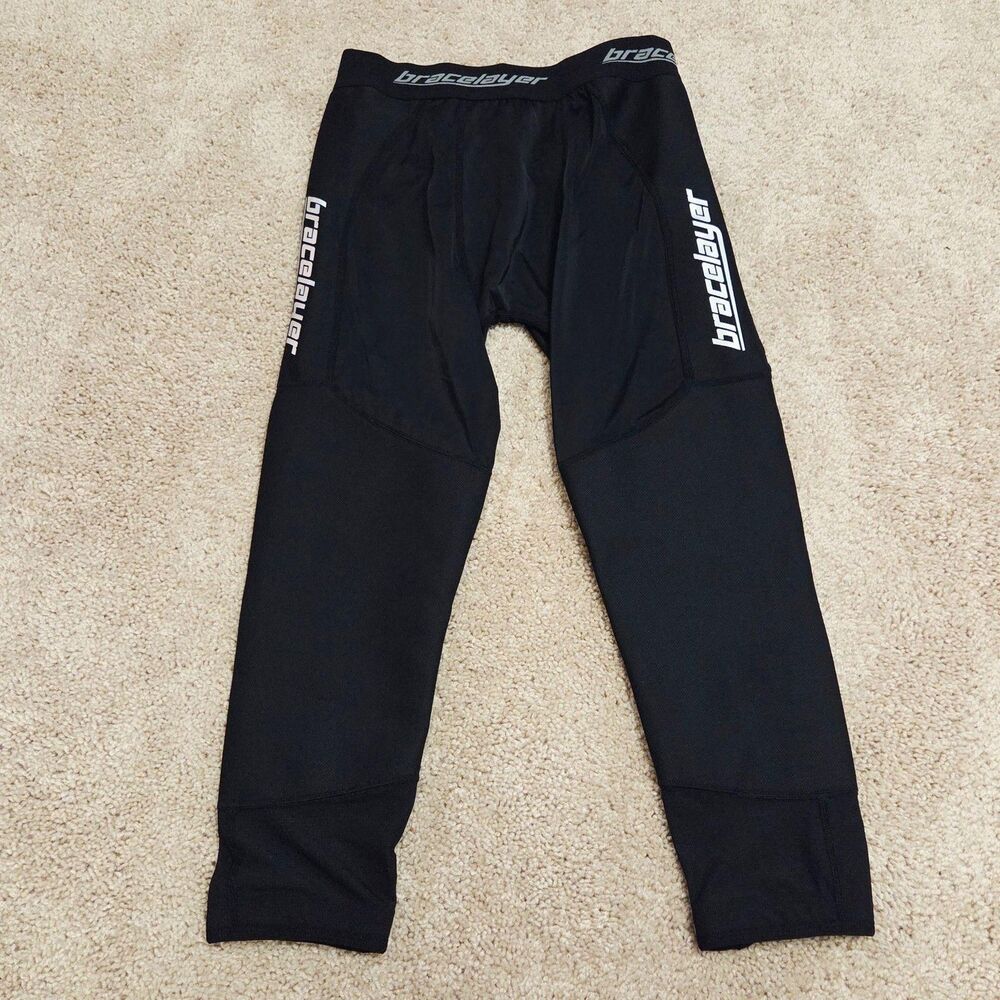 Bracelayer Compression Leggings Mens XL Black KXV Athletic Leggings Running